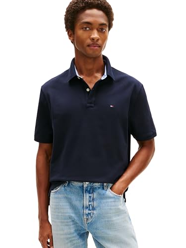 Tommy Hilfiger Men's Short Sleeve Cotton Pique Polo Shirt in Regular Fit