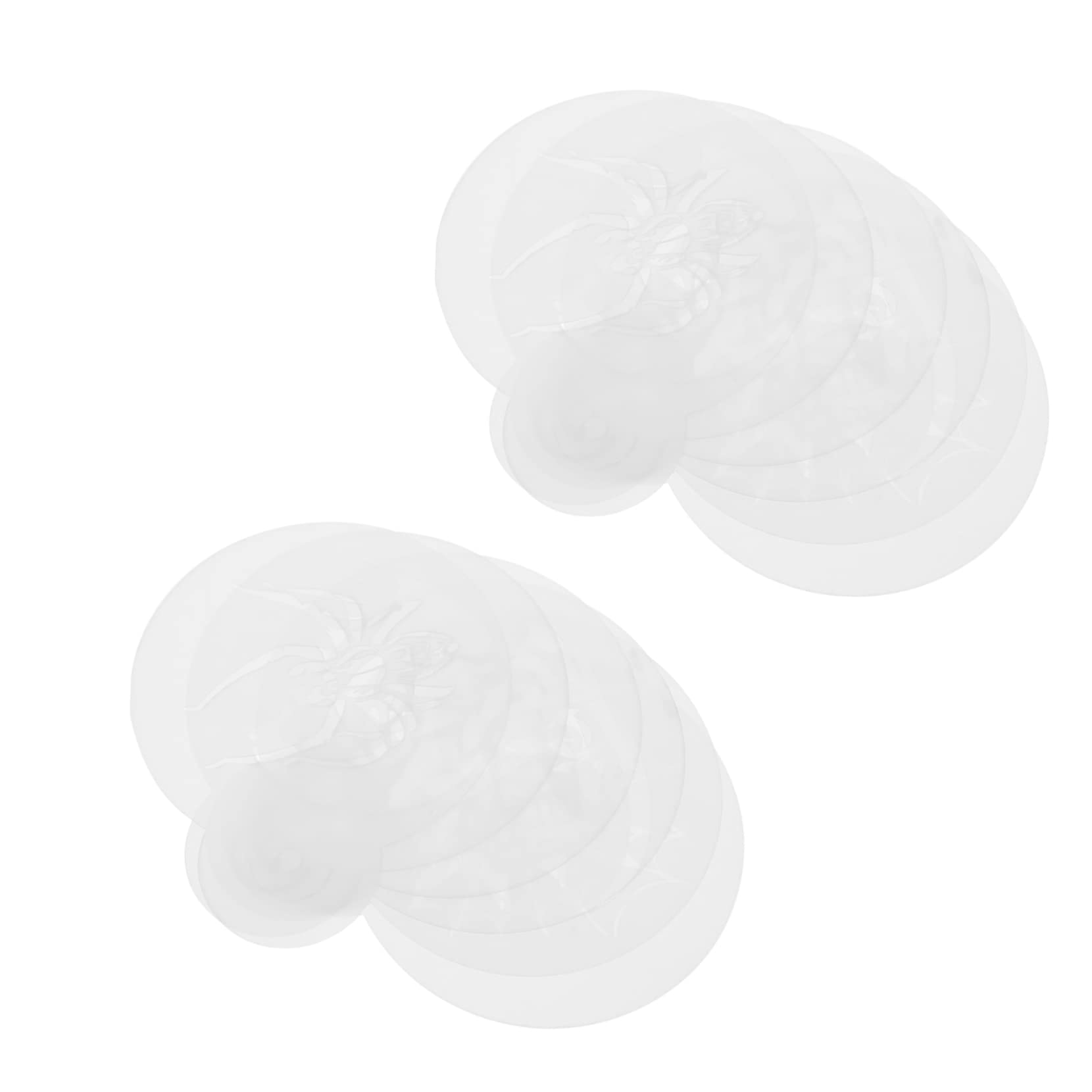 Alipis 1 Satz Halloween-pull-muster Dekorationen Ratchet -extraktor Neon Haftspray Tortendeko Halloween Kuchendeko Zeichnungsvorlagen Kaffeeblumenschablonen Plastik Weiß 12st