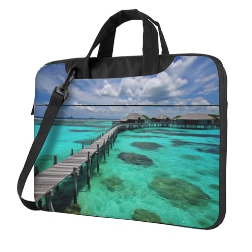 Sac à bandoulière pour ordinateur portable Maldives avec poignée renforcée unique