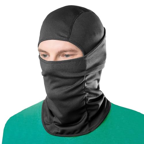 Image of Kingsway Full Face Mask Balaclava for Bikers - Premium Riceknit Helmet Liner | UPF 50+ UV & Dust Protection | Riders Face Mask for Girls