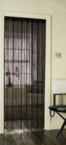 TASSEL STRINGS DOOR CURTAIN CHOCOLATE BROWN 90cm x 200cm