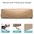 BROSYDA Patio Furniture Set Cover Waterproof, Heavy Duty Funiture Covers for Outdoor Sectional Sofa Set Wicker Rattan Table Chair Rectangular,108"L×82"W×28"H,Brown