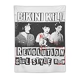 AzoOb Bikini Kill Punk Rock Band Poster Print Paintings Wall Tapestry Art Print Tapestries Room Hanging Picture Modern Home Decor 30''x40'', style