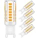 KINDEEP Dimmable G9 LED Bulb 40W Equivalent, AC 120V 4W, Warm White 3000K, 360 Degree Beam Angle, Pack of 5