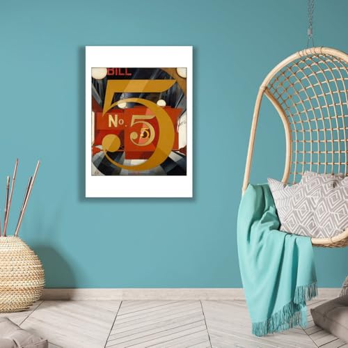 Figure Five en or Charles Demuth Impression Premium Satinée Spiffing Prints - 6