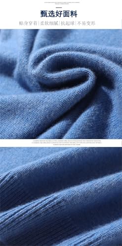 Men Cashmere Sweater Pullover Fall Winter Warm Classic V-Neck Sweaters Male Jumper Jersey Sweater4