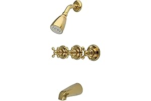 Kingston Brass KB232AX 5-Inch Spout Reach Tub and Shower Faucet