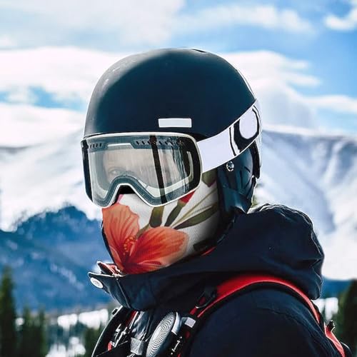 Balaclava con Estampado Flor de Hawaí para Hombres y Mujeres, Protección Solar Transpirable, Máscara Integral para Senderismo, Ciclismo, Correr y Conducir miniatura 5