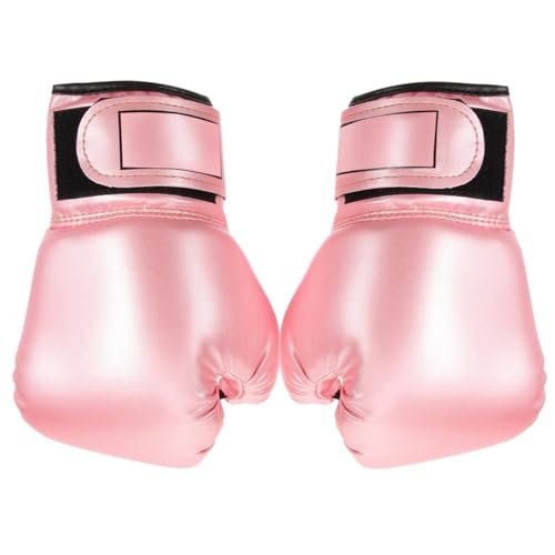 Guantes de boxeo para niños antisépticos y transpirables, evita sudor en kickboxing rosa