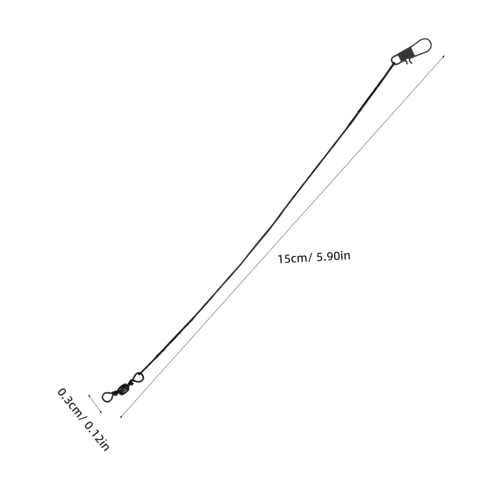 BCOATH Flexible Fishing Line 50pcs Steel Wire Leaders Wire Leader Fishing Gear Essential Angler's Tool