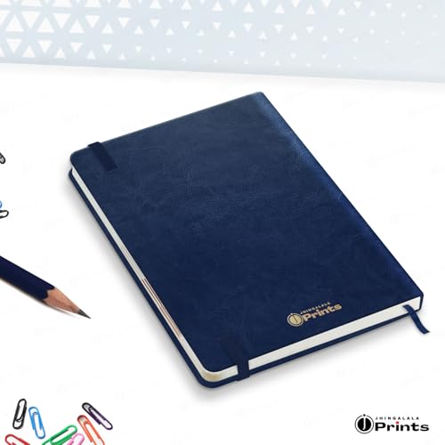 Image of Jhingalala Diaries - Hard Bound Leather Cover 2026 Diary with 365 Dates I Daily Planner Diary 2026 With Calendar | Size A5 15x21 cms (Blue)