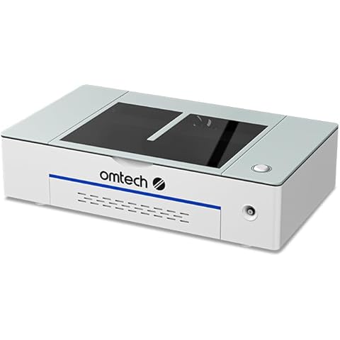 OMTech Polar 50W Desktop Laser Engraver with LightBurn, 12x20" CO2 Laser Engraving Machine with 2 Rotary Axes 5MP Camera Fume Extractor Water Chiller Cover
