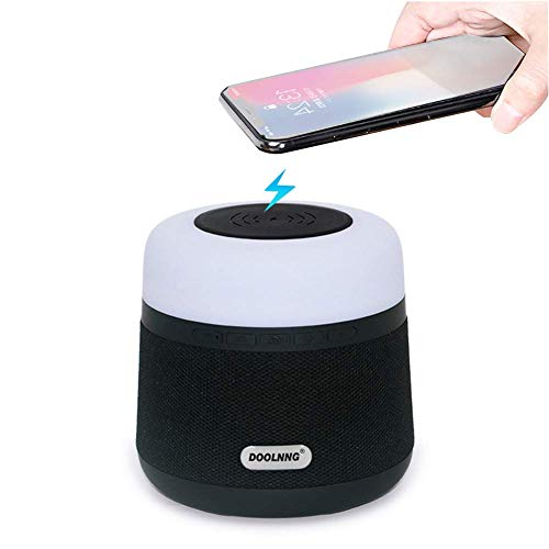 Lampe Bluetooth-Lautsprecher Drahtloses Ladegerät Tragbare Power Bank Drahtlose Lautsprecher-subwoofer Mit TWS-led-licht Fm Aux Tf-Eingang Für