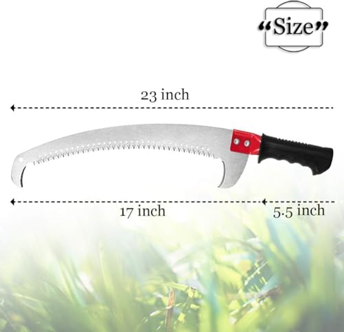 Image of HiFam Garden Pruning Saw | Tree Pruner With Extendable Pole Fixing Slot (Without Pole) | Pole Saws for Tree Trimming | Curved Hooked Blade Hand Saw | Remove Unwanted Branches In Your Garden |
