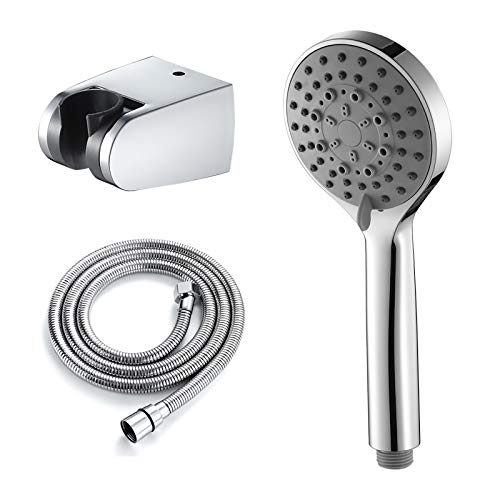Pommeau de douche économiseur d'eau à 5 jets avec pression augmentée - 2