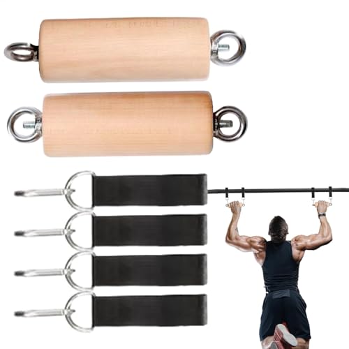 Poignées de levage en bois (lot de 2) pour soulevé de terre et haltérophilie