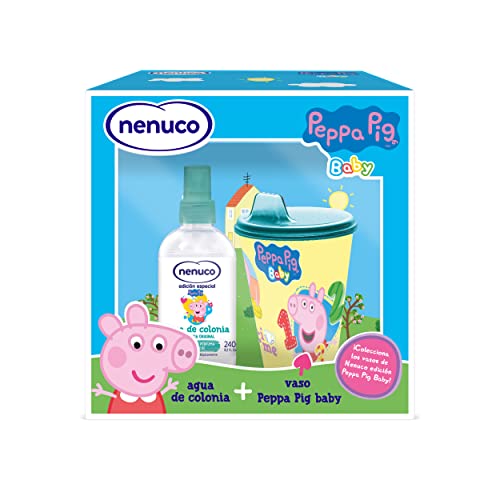 Nenuco Agua de Colonia Peppa Pig Baby, Refresca y Perfuma a tu Bebé, Formato Pack Spray 240 ml +...