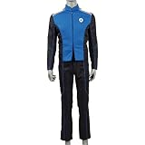 Nciotazm Adult Spaceship Orville Halloween Costume Men's Orville Five Departments Crew Uniform (Blue, XX-Large)