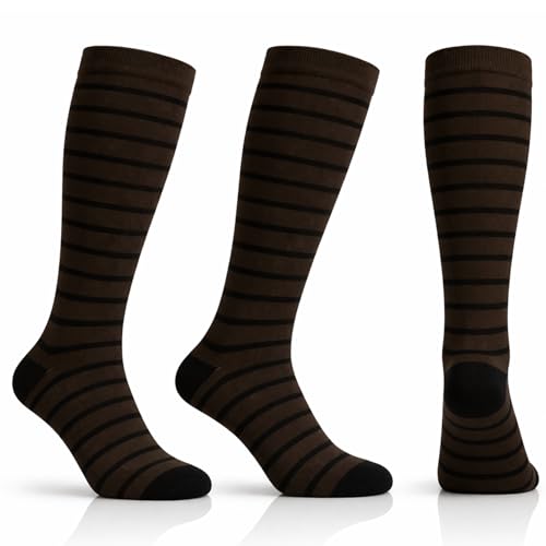 Image of Diamond Star 6 Pairs Compression Socks for Men & Women, Knee High Socks