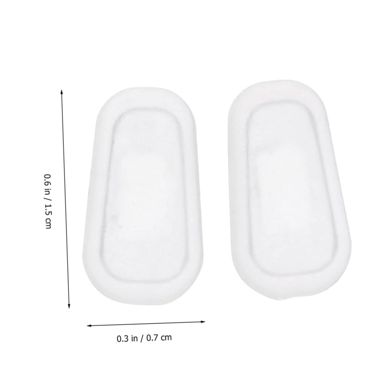 COLLBATH 500 Pares Gafas Almohadillas Para La Nariz Soporte Para La Nariz De Las Gafas Almohadillas Nasales De Repuesto Para Gafas Almohadillas Para La Nariz De Anteojos Lente Gel De Sílice