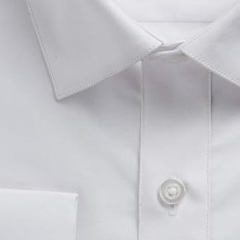 Men's Dress Shirts Regular Fit Solid Long Sleeve Formal Shirt Business Casual Button Down Shirts