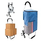 Einkaufstrolley treppensteiger|einkaufstrolley klappbar groß,einkaufstrolley mit kühlfach,einkaufswagen 6 räder 45L