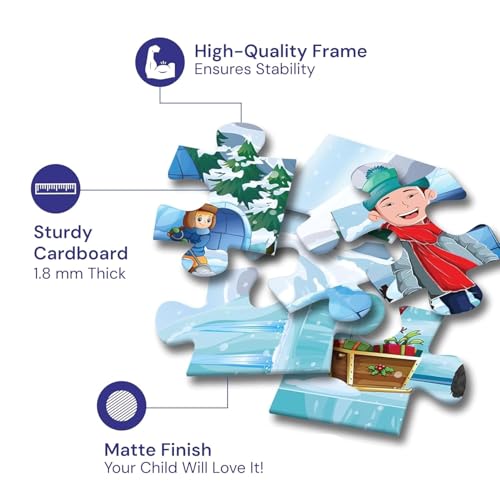 Image of India Map Puzzle for Kids 5+ Years | 48 Piece Jigsaw Puzzle with 28 Flash Cards | Educational Toy, Learning Game, Vibrant Design, Brain Development Gift for Boys & Girls