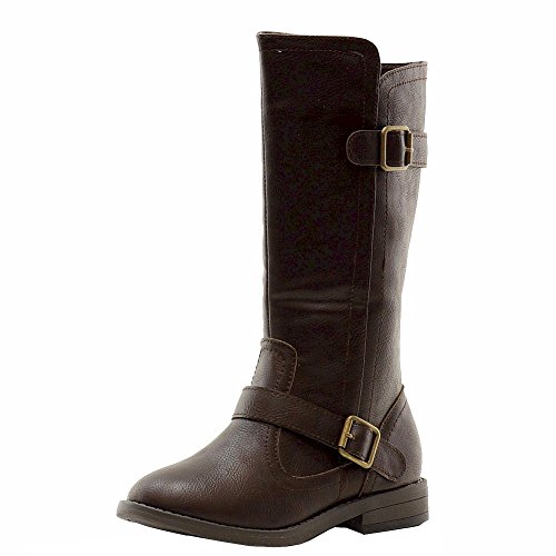 Rampage Girl's Jennie Brown Fashion Riding Boots Shoes Sz: 11