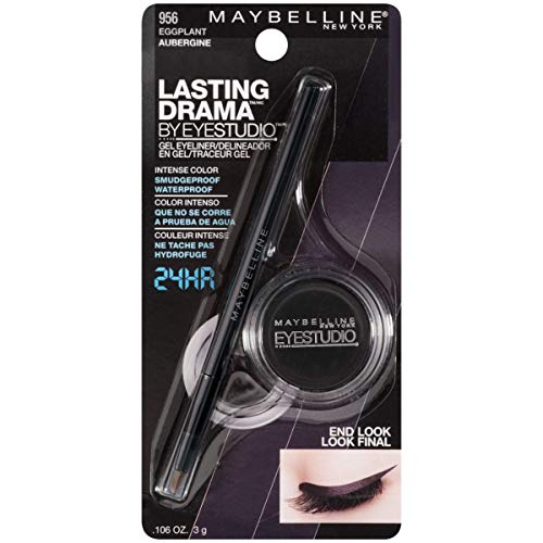 Maybelline New York Eye Studio Lasting Drama Gel Eyeliner, Eggplant [956], 0.106 Ounce