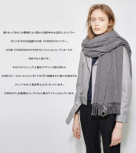 Amazon Acne Studios アクネストゥディオズ レディース 大判ストール スカーフ マフラー ストールピン付き Wine マフラー 通販