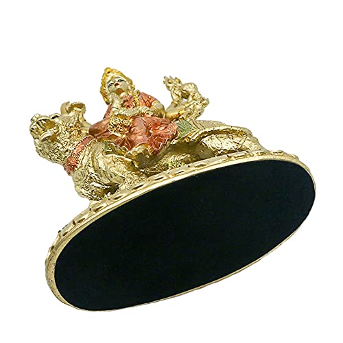 Hindu Goddess Small Durga Statue - 5.7" H Indian God Durga on Tiger Figurines Decoration Hinduism Buddha Idol Home Office Temple Puja Sculpture Mandir Murti Diwali Pooja Gifts Meditation Altar Shrine