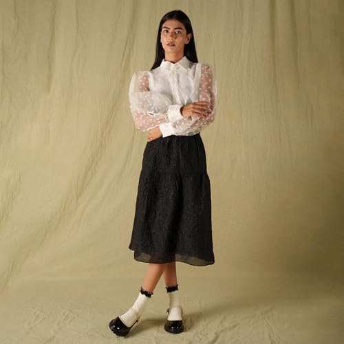 Image of Theater Sensei Pro Women Mary Jane Flats | Glossy Round-Toe Ballerinas with Adjustable Strap | Classy & Comfortable Footwear for Casual and Formal Wear