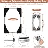 Adjustable Appliance Slider Tray - Expandable 6" x 11"- 11" x 20" Sliding Tray for Kitchen Appliances - 360° Countertop Rolling Tray with Locking Brakes for Coffee Makers Mixers #1