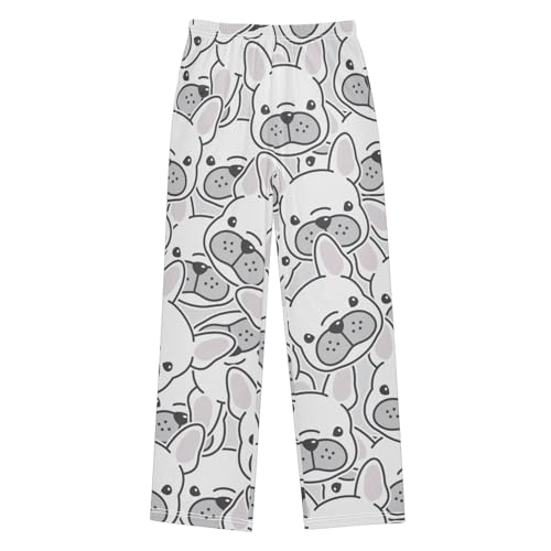 Boys' Pants Dog French Bulldog Puppy Long Bottoms Jogger Pants Elastic Waist Trousers with Pockets S-XL