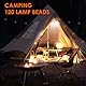 LeKaufen 120 Solar Camping Lampe Akku Aufladbar mit Fernbedienung, USB Wiederaufladbare LED Campinglampe, Zeltlampe, 5 Modi IPX7 Wasserdicht Camping Licht für Zelt Beleuchtung