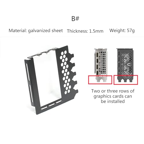 Soporte Vertical metálico para GPU ángulo PC miniatura 4