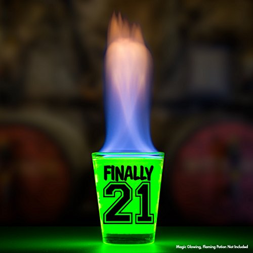 Make Em Laugh Finally 21 Shot Glass - 21St Birthday Gift - Celebrate Turning Twenty One - Great Gift For Family And Friends - Perfect Birthday Decoration #TOP1