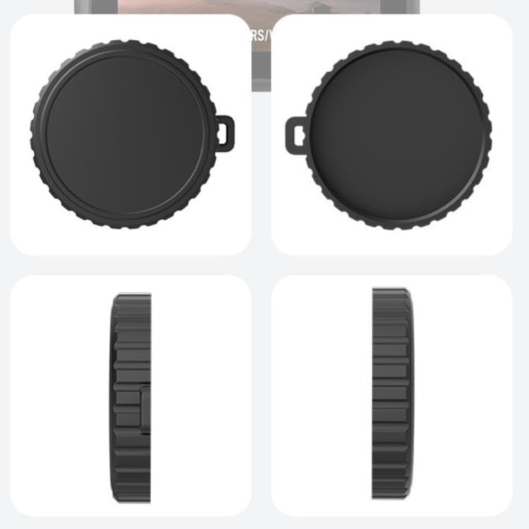 Image of 2-Pack Silicone Lens Cap Compatible with DJI Osmo Nano, Soft Flexible Lens Protector Cover, Dustproof Anti-Scratch Camera Lens Cover for DJI Osmo Nano Accessories (Black)