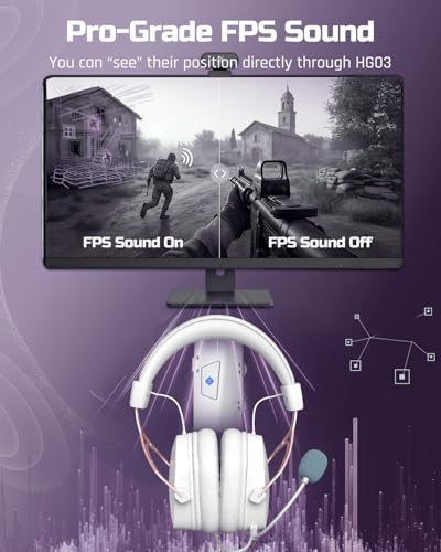 Image of NUBWO HG03 Wired Gaming Headset for PC, FPS-Tuned, Noise-Canceling Mic