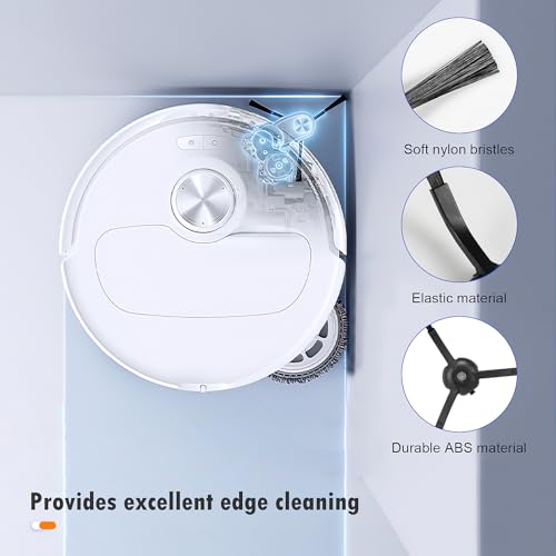 Image of 26 Pack Replacement Parts for Roborock Qrevo Master /Qrevo Slim Robot Vacuum | 2 Main Brush 6 Side Brushes 4 HEPA Filters 6 Mop Pads 6 Dust Bags 1 Cleaning Brush 1 Screwdriver