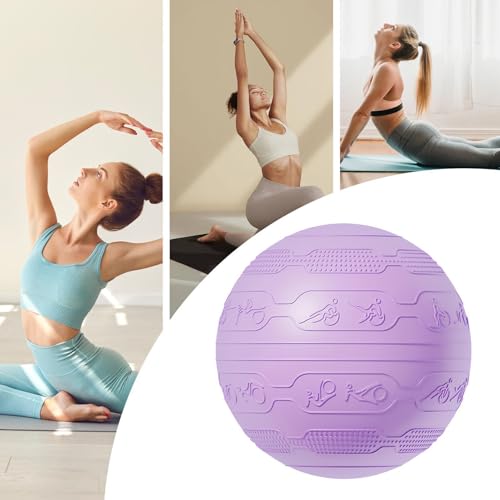 Pelota de fitness hinchable para yoga y ejercicios de entrenamiento multifunción 4