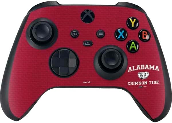Vista 39 de Skinit Decal Gaming Skin Compatible with Xbox Series X Bundle - Officially Licensed University of Alabama Roll Tide Roll Design