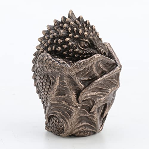 Statue bébé dragon résine Veronese Design statuette bronze 8,9cm - 8