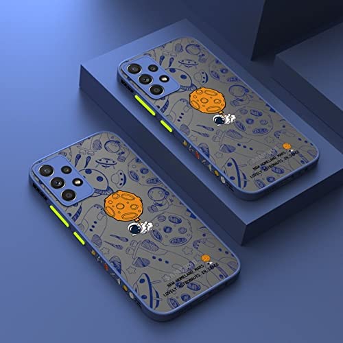 Coque Samsung A53 5G astronaute bleu mat rigide Galaxy A52