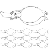 DECHOUS 10pcs Stainless Steel Airtight Jar Sealing Buckles with Wire Clamp for Glass Canning Jars Food