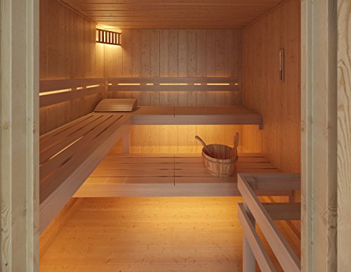 ISIDOR Premium Gartensauna Foras Outdoorsauna mit knapp 4 m² großem Saunaraum und überdachter Veranda (ohne Saunaofen)-5