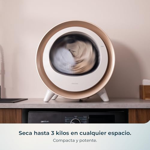 Miniatura 3 de Cecotec Secadora Compacta Evacuación 3kg Bolero Dresscode Dry 3500v Silver. 8 Programas, Secado Automático Inteligente, Control Touch, Función Uv Care, Tambor Inox, Antiarrugas, Blanco, Gris Cromado