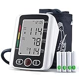 【Garantía de satisfacción del cliente del 100%】 Probado clínicamente, aprobado por la FDA y certificado por la CE. Este monitor de presión arterial para la parte superior del brazo está diseñado y fabricado para ser su mejor asistente de atención médica. Los tensiómetros digitales tienen una garantía de 24 meses.