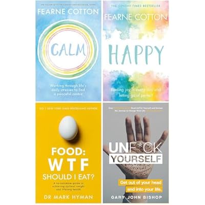 Calm, happy fearne cotton, food wtf should i eat, unfck yourself 4 books collection set