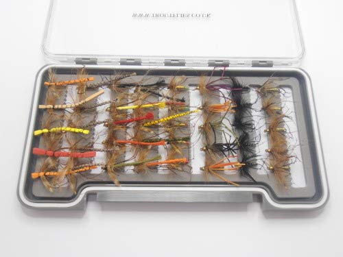Daddy Lot de 40 Mouches à la Truite avec différents Motifs de pêche NBX22